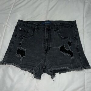 Distressed Aeropostale Denim Shorts